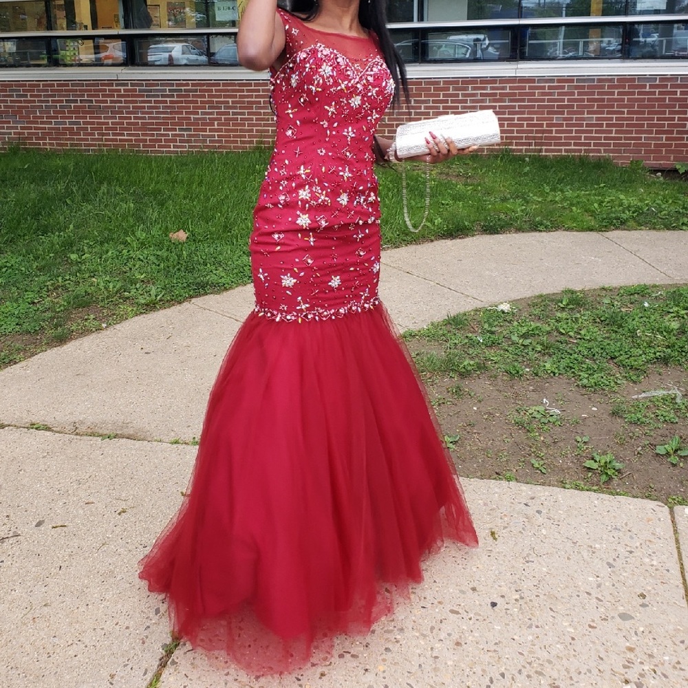 Burgundy Prom Dress